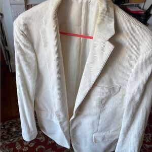 Tommy Hilfiger Men's Off-White Corduroy Blazer